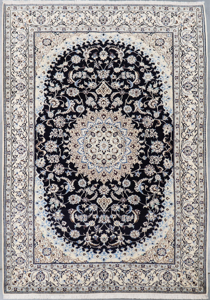  Nain Fine Wool & Silk Inlay 9la Persian Rug (Ref 7) 310x200cm