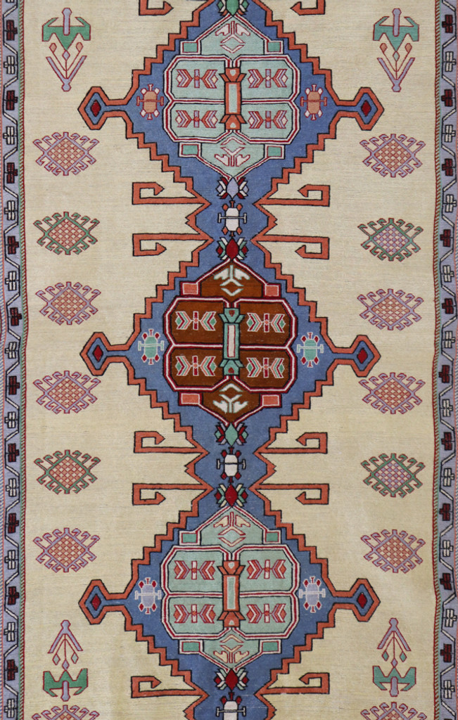 Azerbaijan Pure Silk Persian Soumak Kilim (Ref 111) 189x128cm