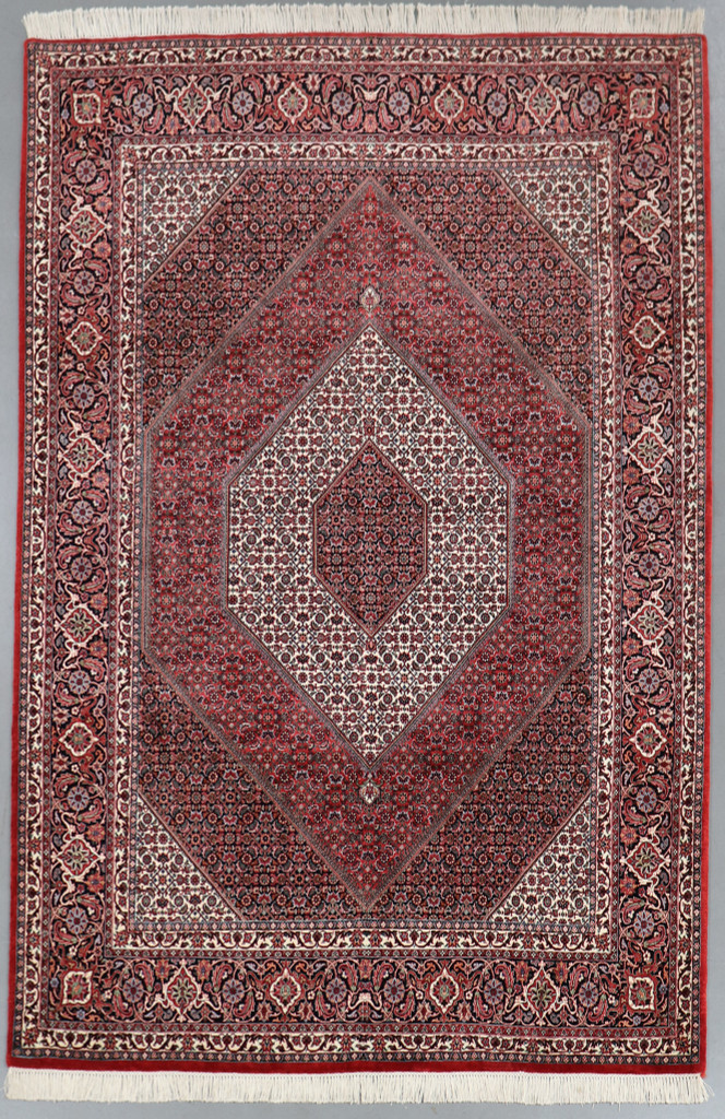 Bidjar Fine Wool & Silk Inlay Persian Rug (Ref 606) 300x202cm