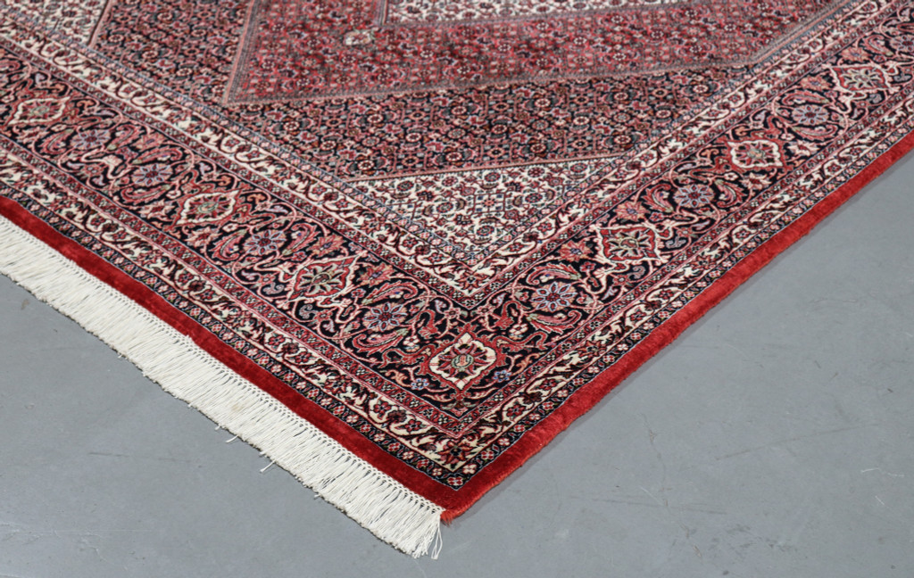 Bidjar Fine Wool & Silk Inlay Persian Rug (Ref 606) 300x202cm