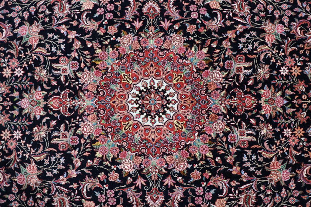 Bidjar Fine Wool & Silk Inlay Persian Rug (Ref 50) 315x205cm