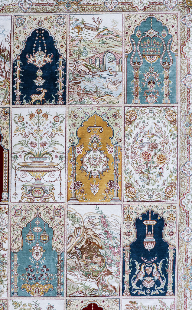 Kayseri Fine Full Silk Persian Rug (Ref 498) 246x159cm