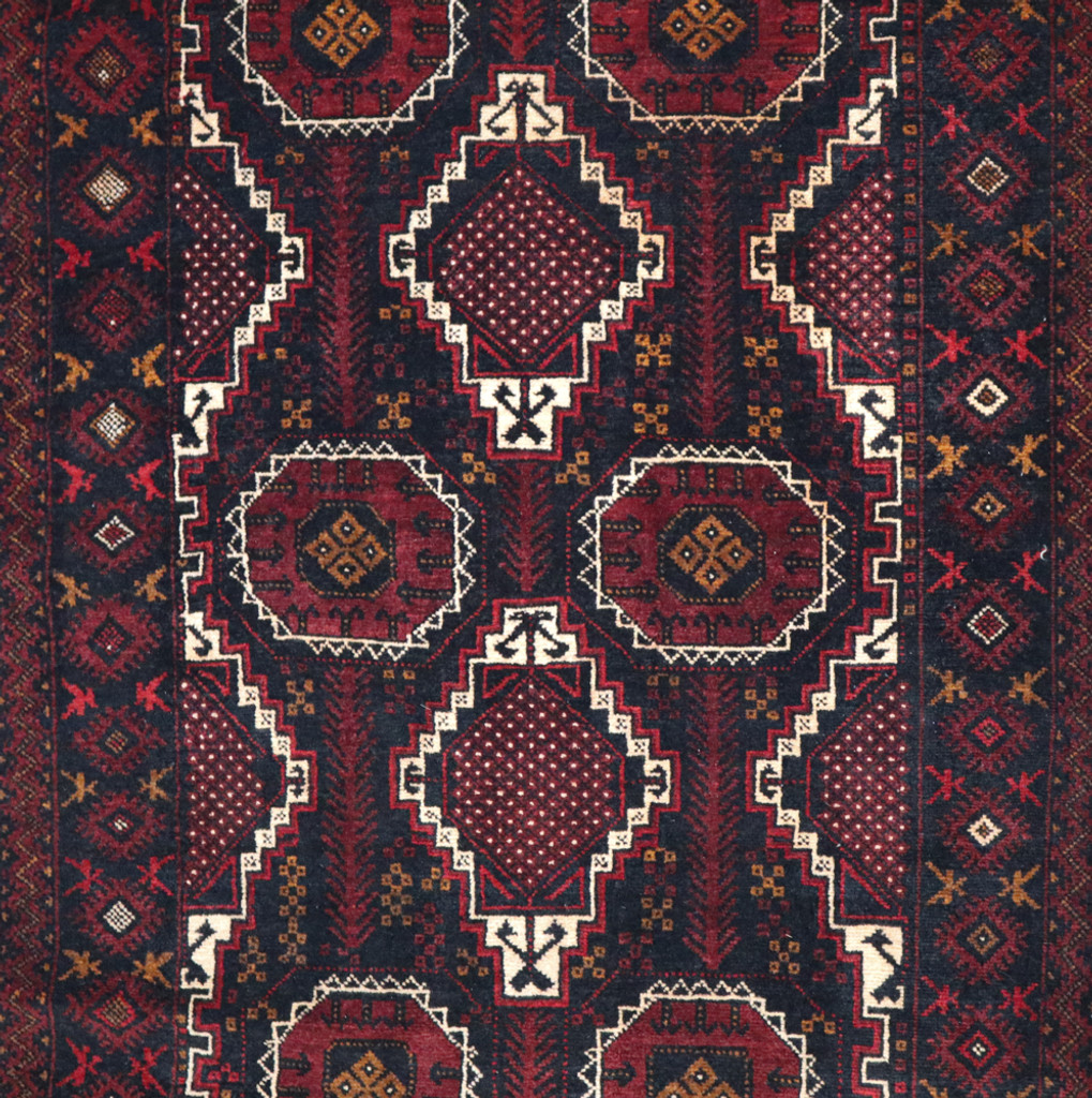  Baluchi Fine Afghan Tribal Rug (Ref 523) 188x118cm