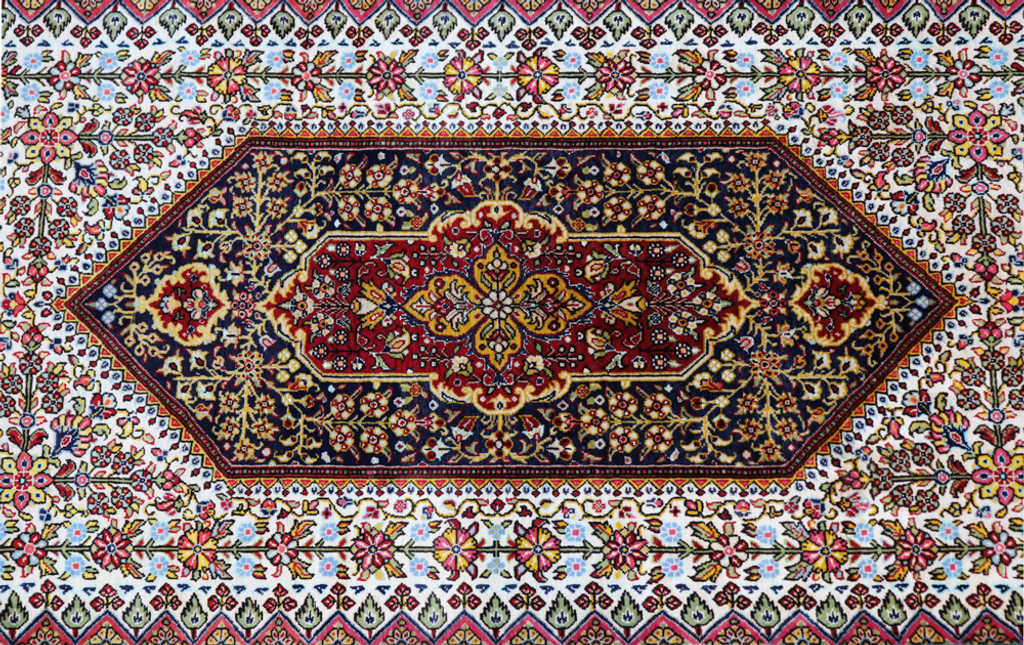 Silk & Wool Qum Persian Rug (Ref 337) 230x140cm