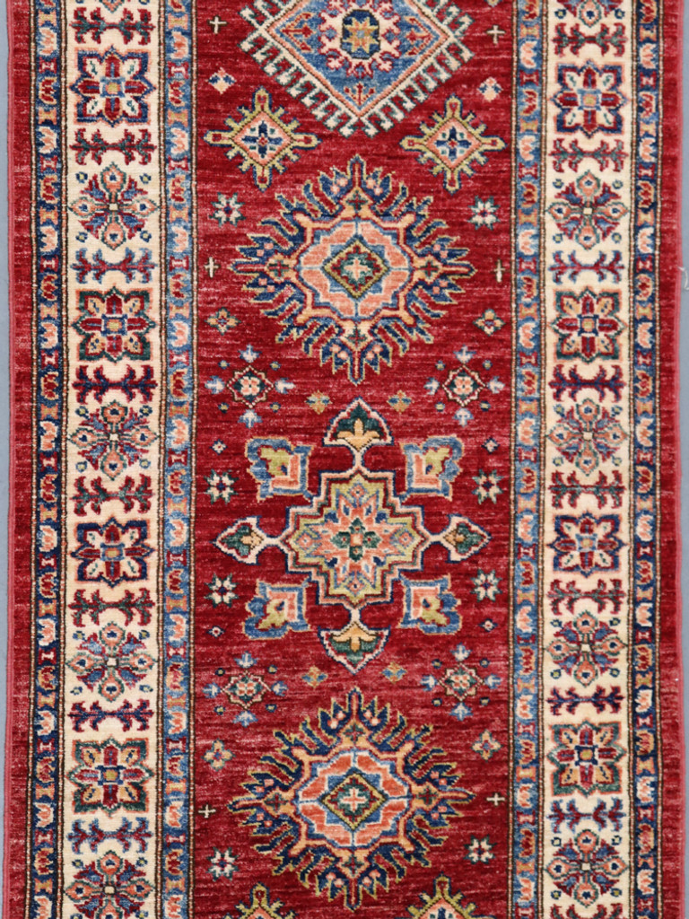 Kazak Farahan Fine Veggie Dye Runner (Ref 60268) 314x82cm