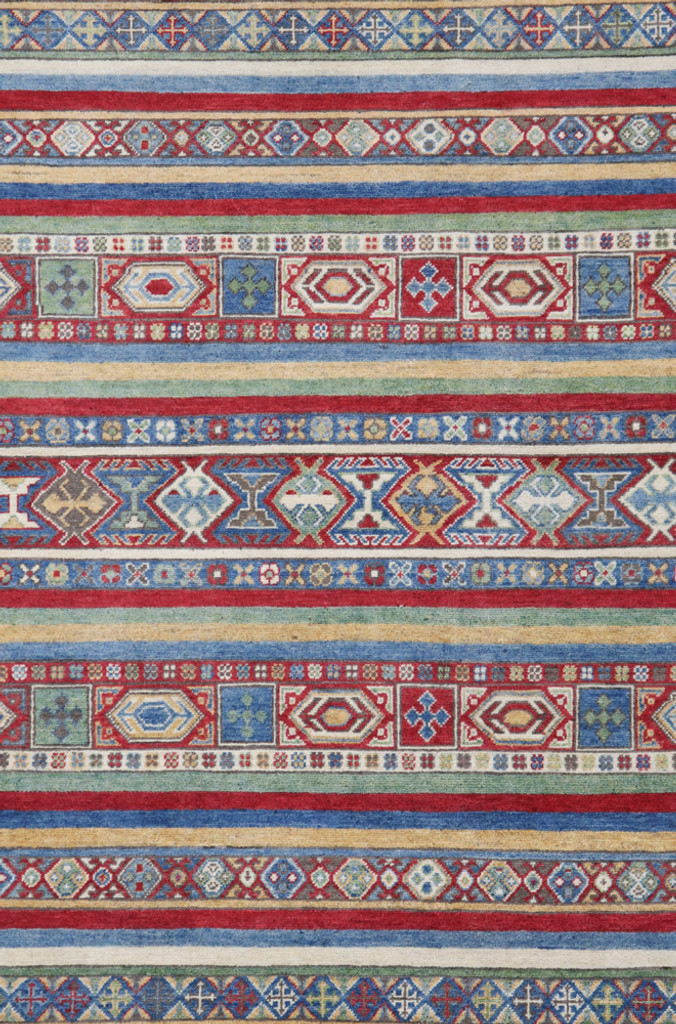  Kazak Suzani Linear Veg Dye Rug (Ref 2857) 303x238 cm