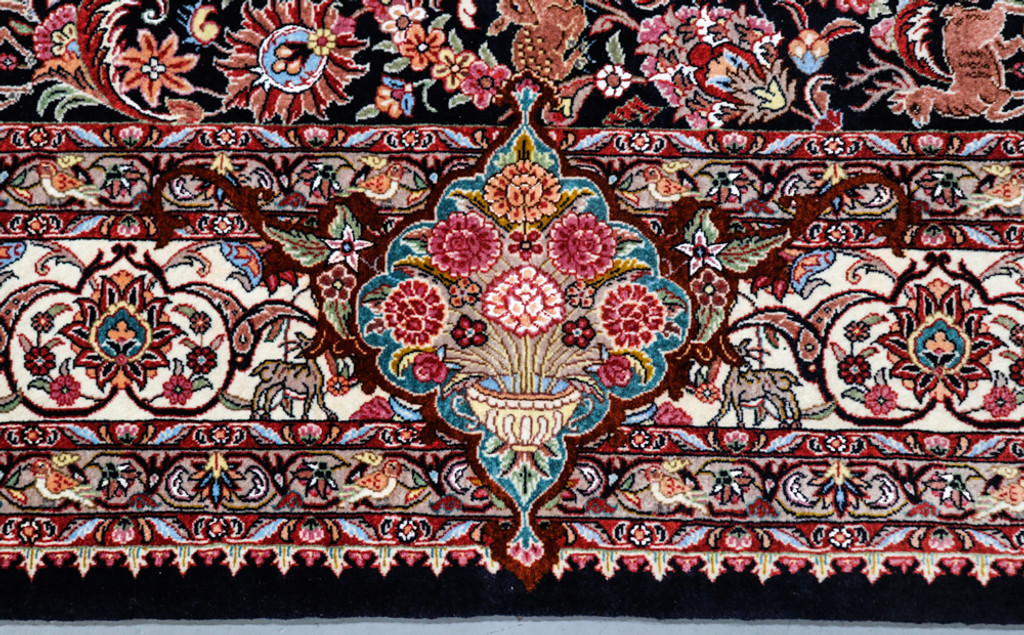 Bidjar Fine Wool & Silk Inlay Persian Rug (Ref 388) 304x215cm