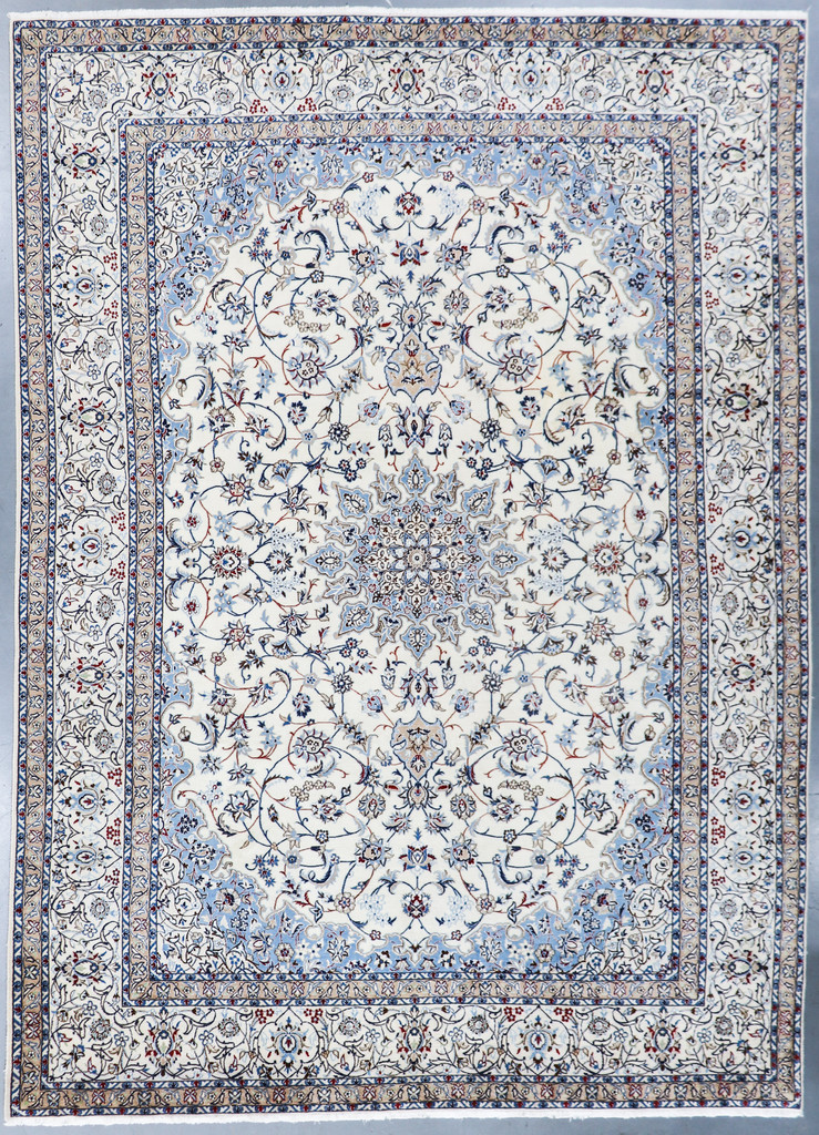  Nain Fine Wool & Silk Inlay 9la Persian Rug (Ref 7156a) 432x301cm