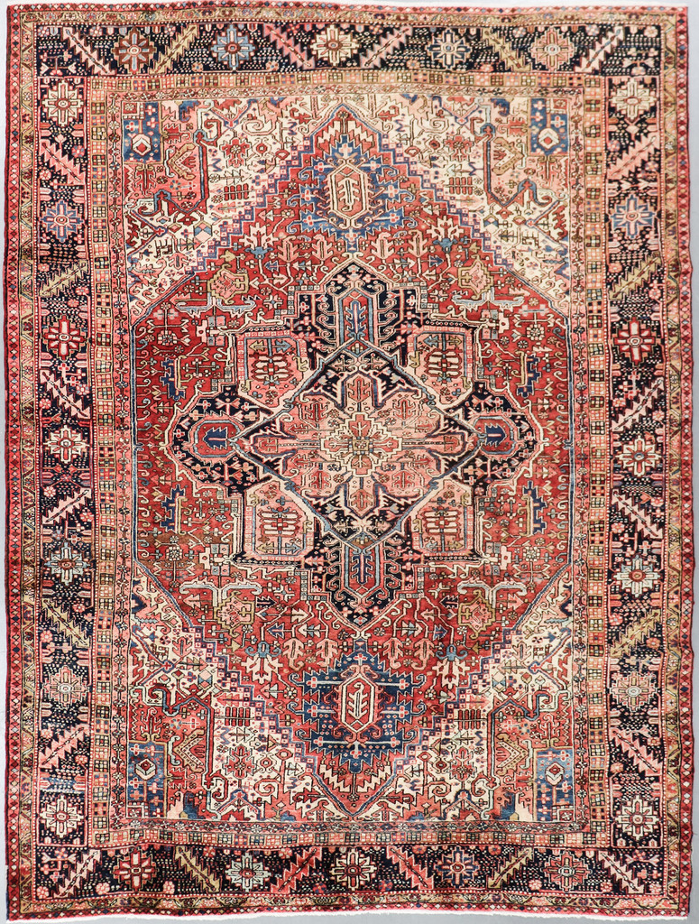  Heriz Fine Vintage Veg Dye Village Persian Rug (Ref 363) 350x260cm