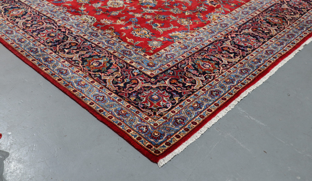 Kashan Fine Lambswool  Persian Rug (Ref 32) 416x275cm