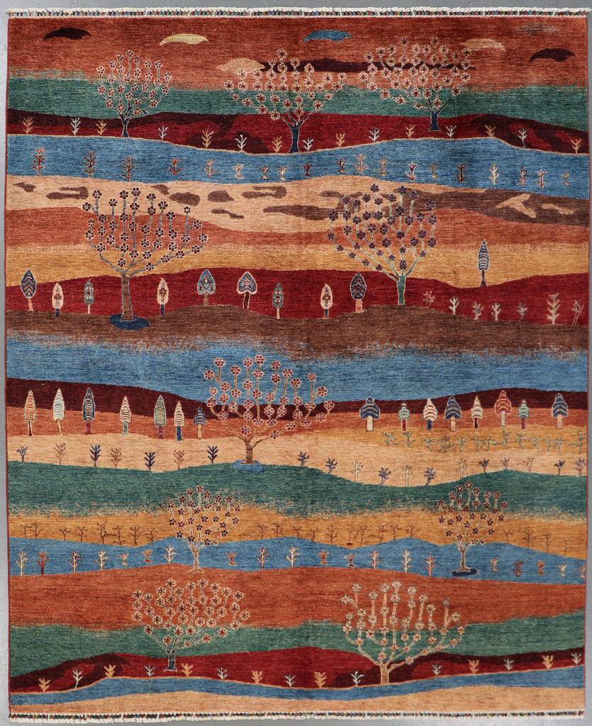  Khorjin Chobi Pictorial Fine Veg Dye Rug (Ref 403) 296x244cm