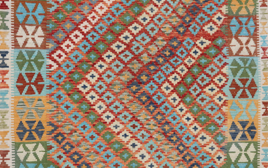Veg Dye Afghan Kilim (Ref 75) 200x161cm