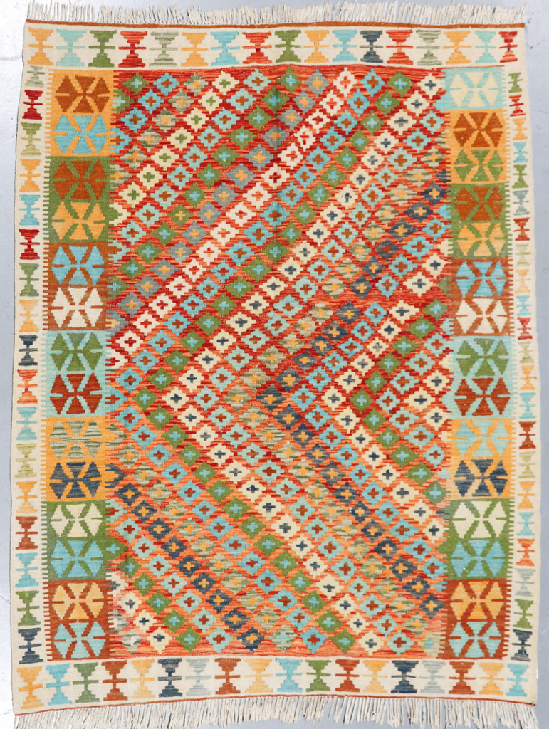Veg Dye Afghan Kilim (Ref 75) 200x161cm