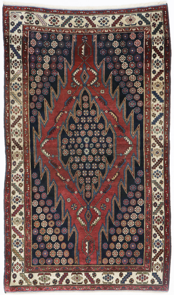 Hamadan Mazlagan Antique c1900 Persian Rug (Ref 10) 210x130cm