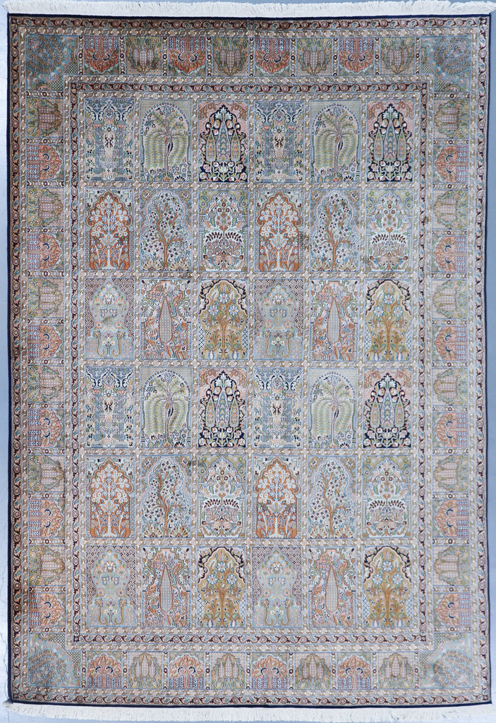 Kashmir Fine Pure Silk Rug (Ref 366) 305x217cm