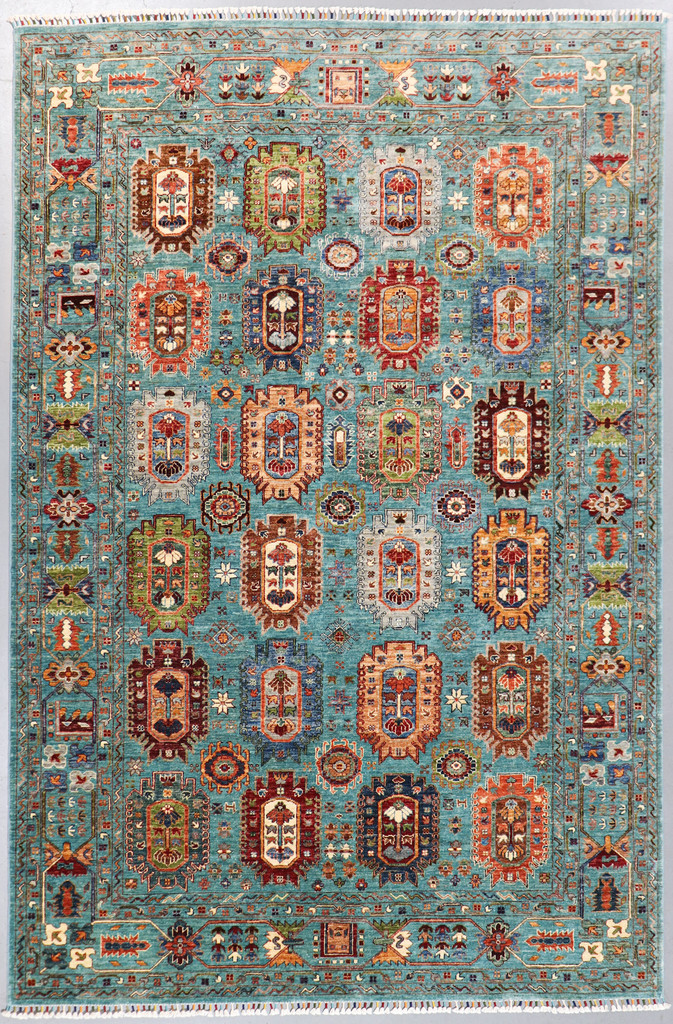 Kazak Suzani Khorjin Fine Veg Dye Rug (Ref 818) 318x210cm