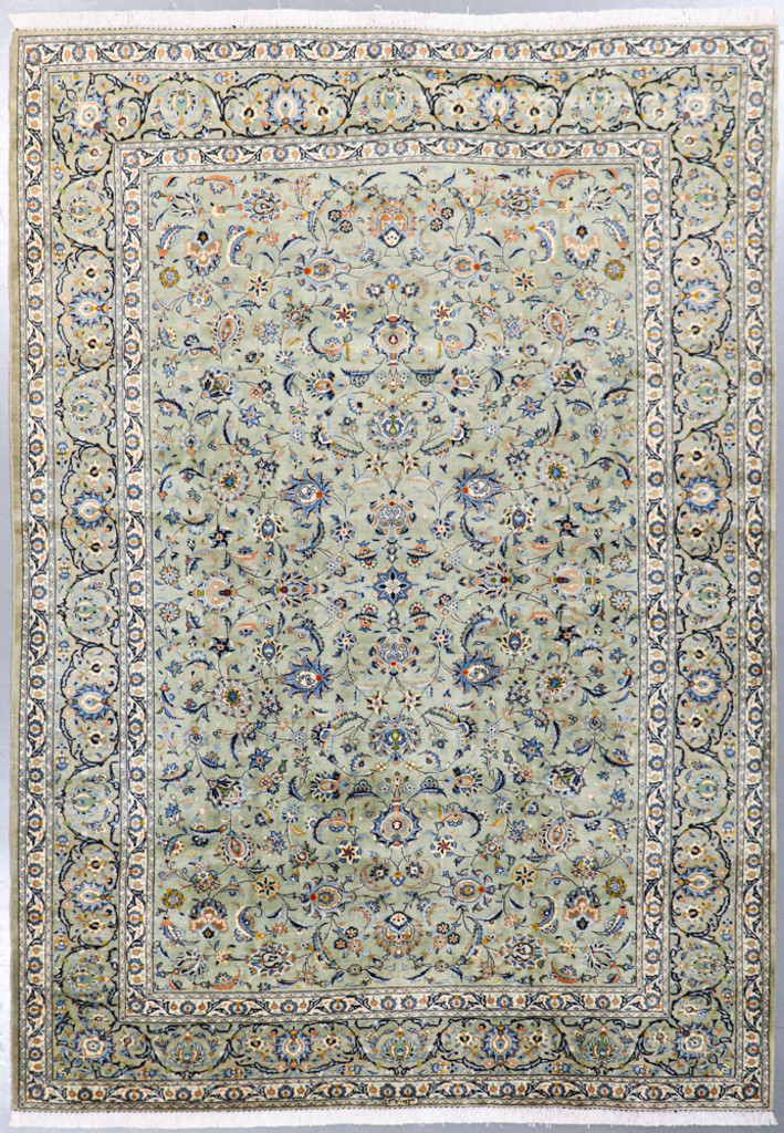 Kashan Pistachio Persian Rug (Ref 641) 370x257cm