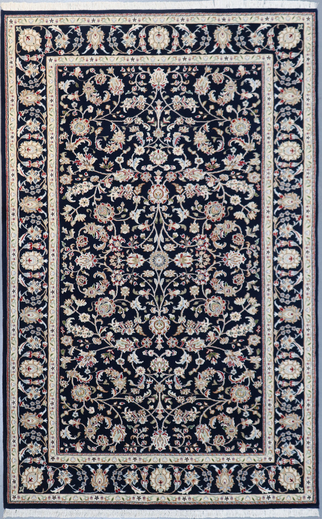 Nain Fine Wool and Silk Jaipur Rug (Ref 104) 250x155cm