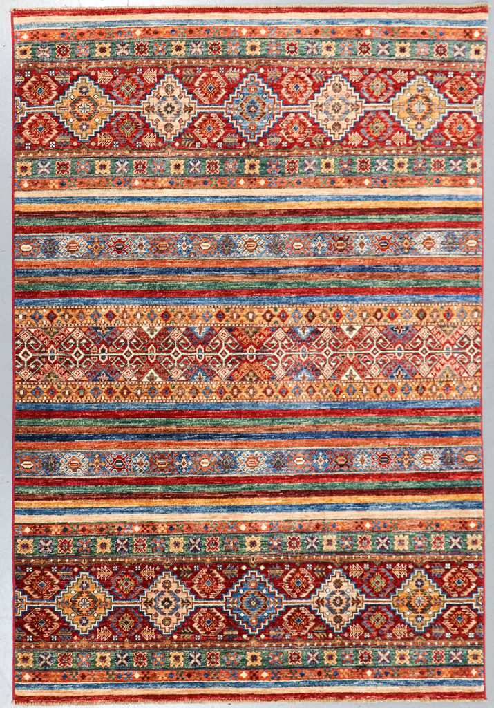 Kazak Suzani Khorjin Fine Veg Dye Rug (Ref 91) 230x154cm