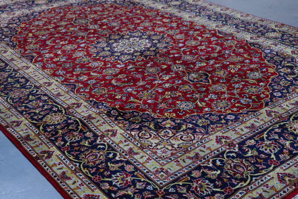  Kashan Fine Vintage Kork wool  Persian Rug (Ref 708) 305x205cm