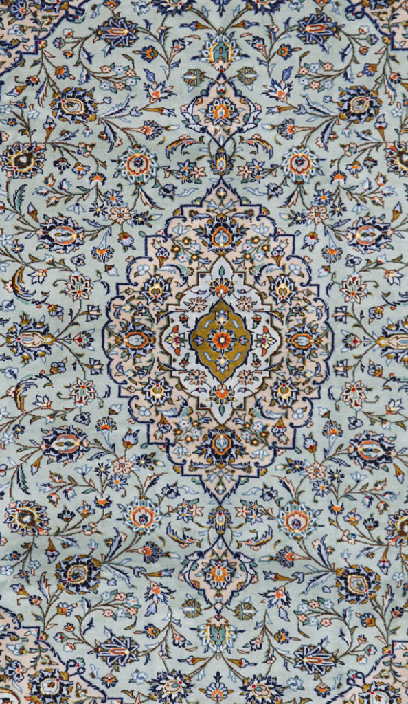 Kashan Pistachio Persian Rug (Ref 153) 344x253cm