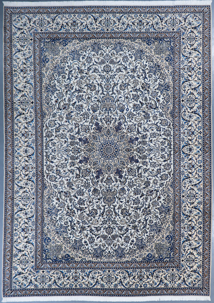  Nain Fine Wool and Silk Persian Rug 9L (Ref 905) 440x306cm