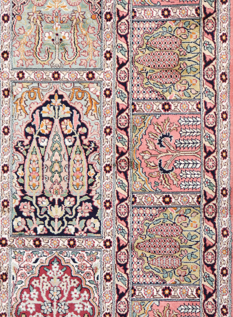 Kashmir  Fine Pure Silk Rug (Ref 2021) 303x239cm