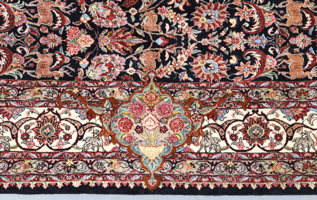 Bidjar Fine Wool & Silk Inlay Persian Rug (Ref 35) 315x205cm