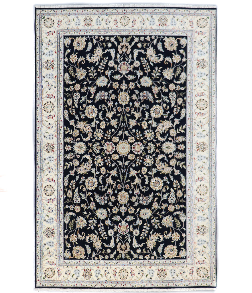 Nain Fine Wool and Silk Jaipur Rug (Ref 21297) 303x194cm