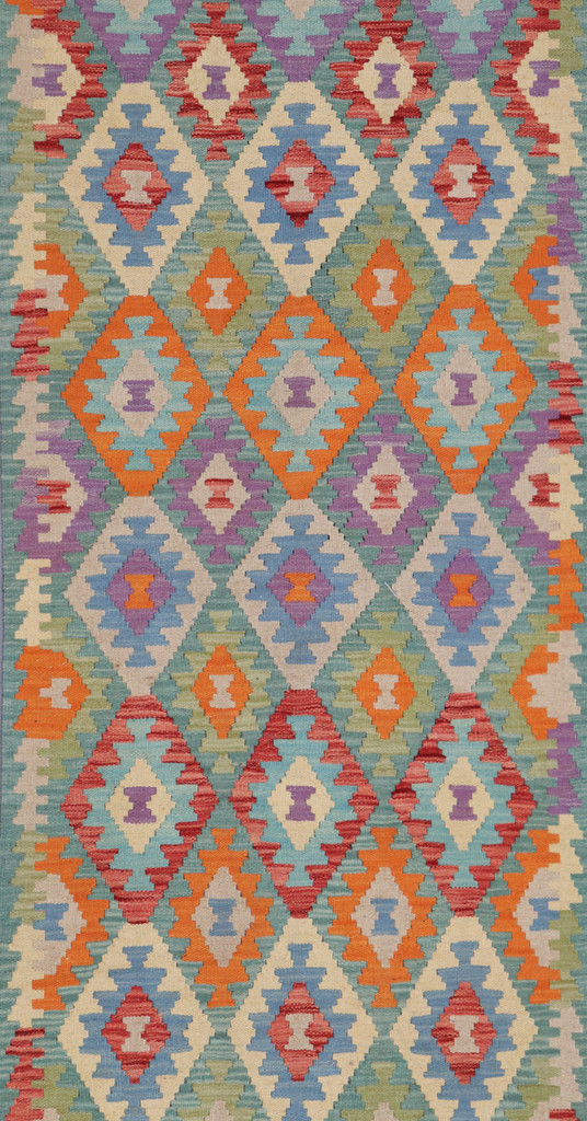 Veg Dye Afghan Kilim Runner (Ref 386) 482x81cm