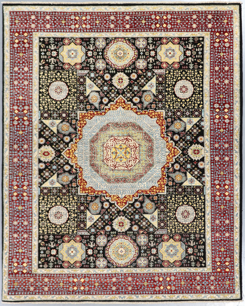 Chobi  Mamluk Fine Veg Dye Rug (Ref 1404) 227x182cm