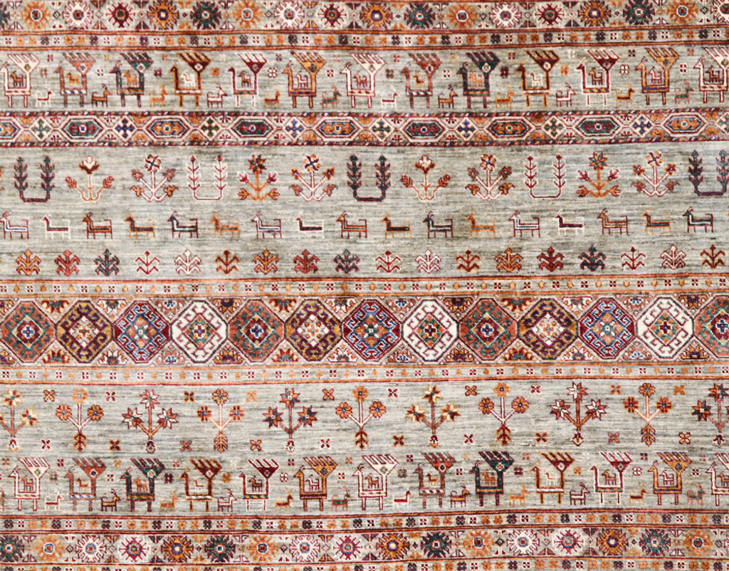  Kazak Suzani Khorjin Fine Veg Dye Rug (Ref 1001) 233x168cm