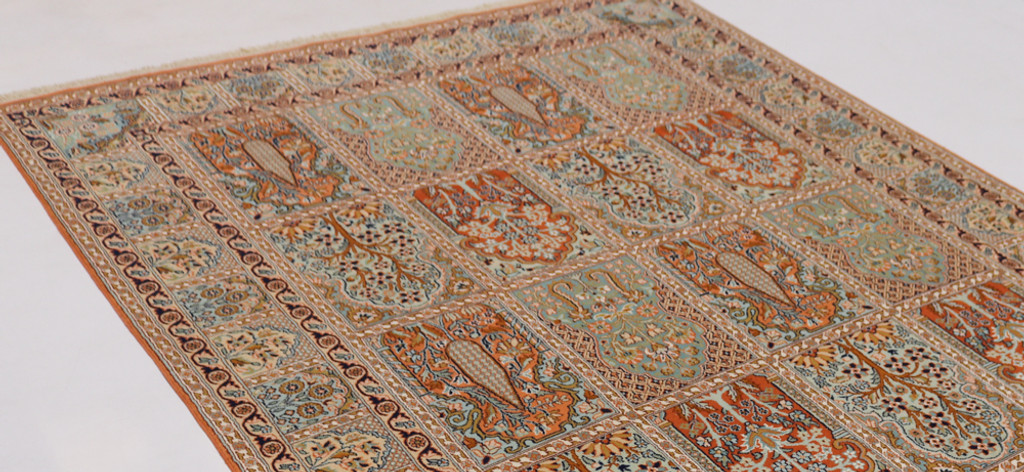 Kashmir Fine Pure Silk Rug (Ref 107) 206x154cm