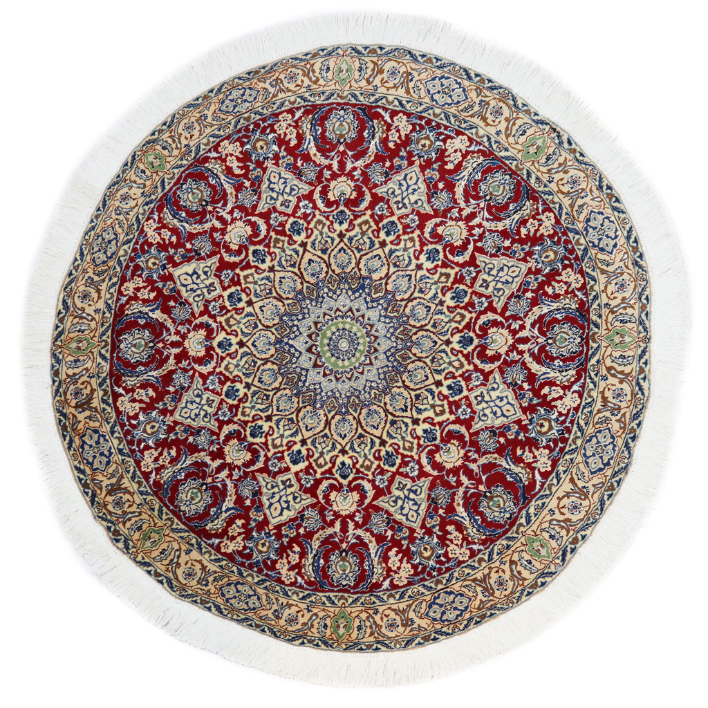 Nain Fine Round Persian Rug (Ref 649) 150cm Diameter