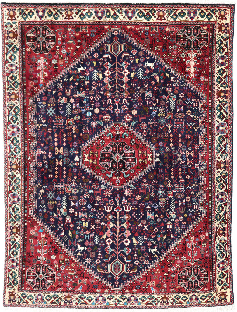  Abadeh Fine Pictorial Persian Rug (Ref 536) 193x148cm