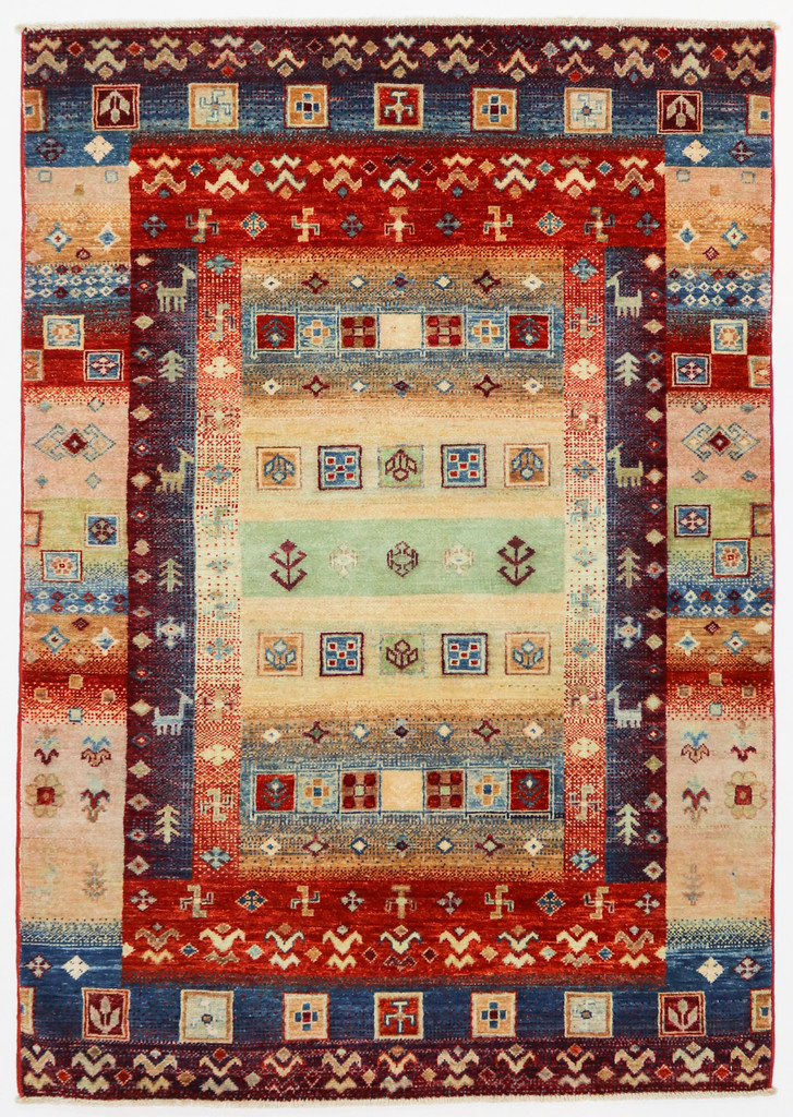 Pictorial Khorjin Fine Veg Dye Rug (Ref 1047) 179x118cm