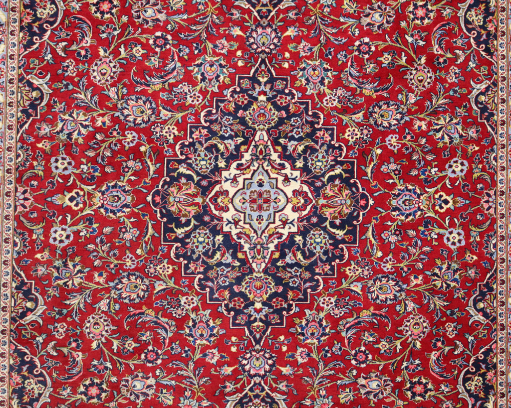 Kashan Fine Silk Inlay Persian Rug (Ref 702) 380x260cm