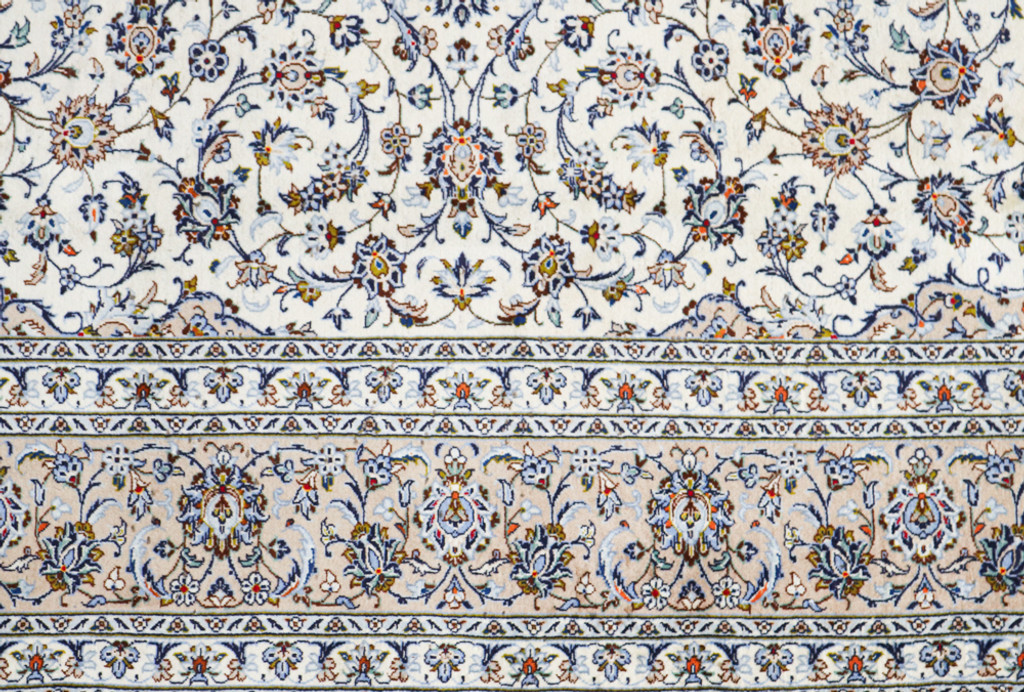 Kashan Ivory Persian Rug (Ref 85) 385x290cm