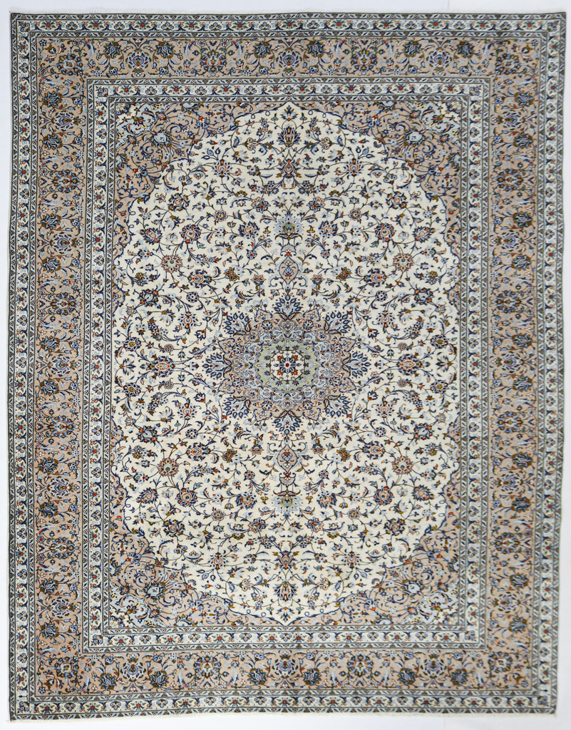 Kashan Ivory Persian Rug (Ref 85) 385x290cm