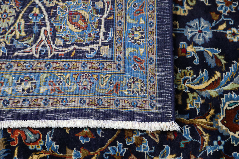 Royal Kashan Navy Persian Rug (Ref 134) 393x293cm Persian Rug Co.