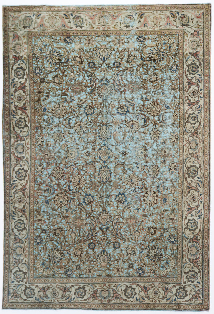 Kerman Vintage Zero Pile Persian Rug (Ref 100830) 358x240cm