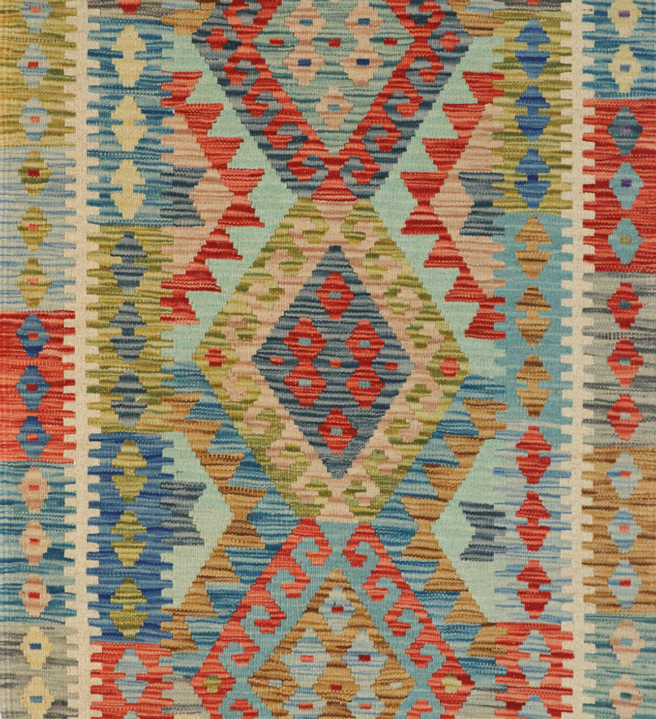 Veg Dye Afghan Kilim Runner (Ref 1381) 452x83cm