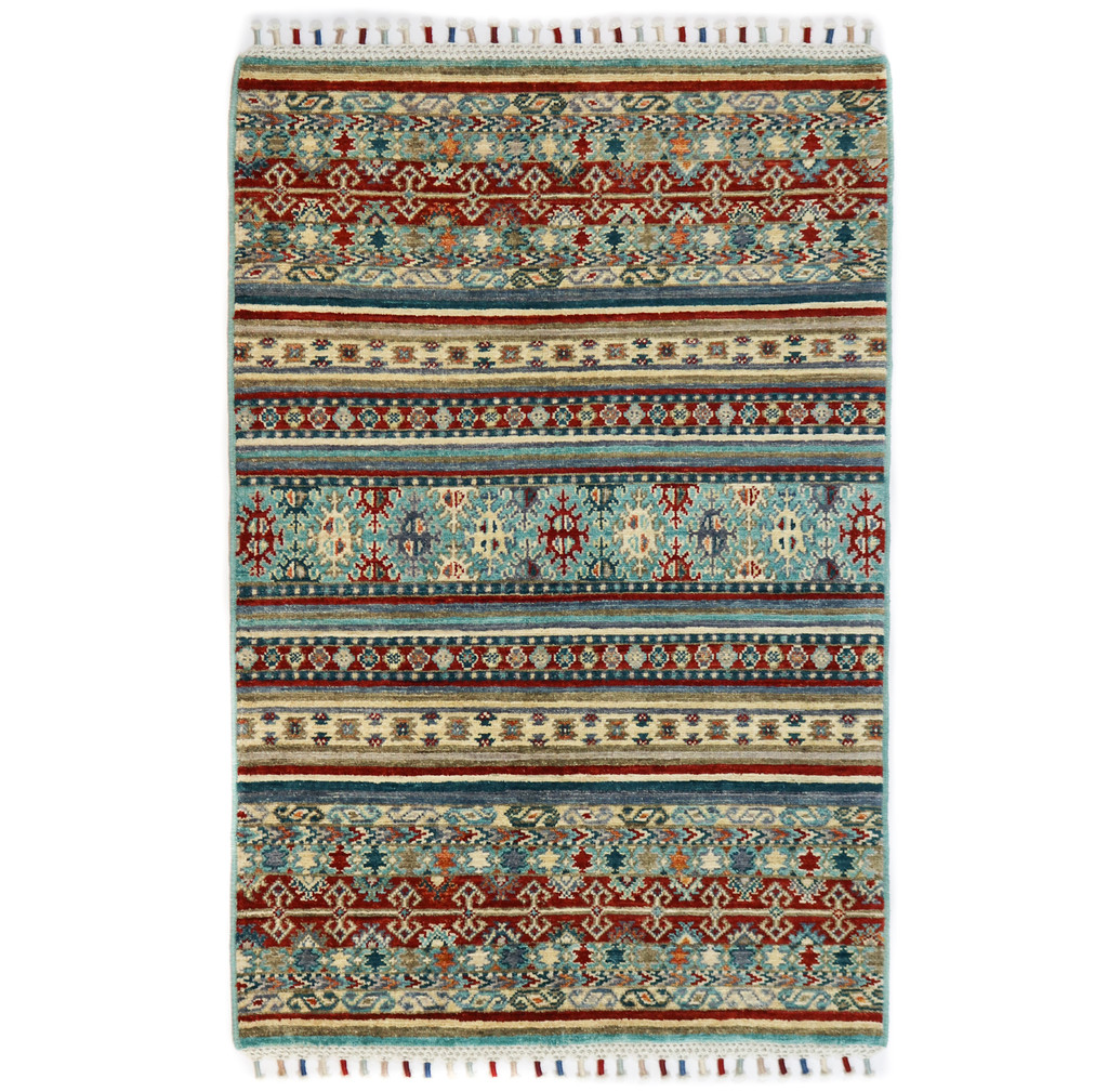 Kazak Suzani Khorjin Fine Veg Dye Rug (Ref 1450) 121x80cm