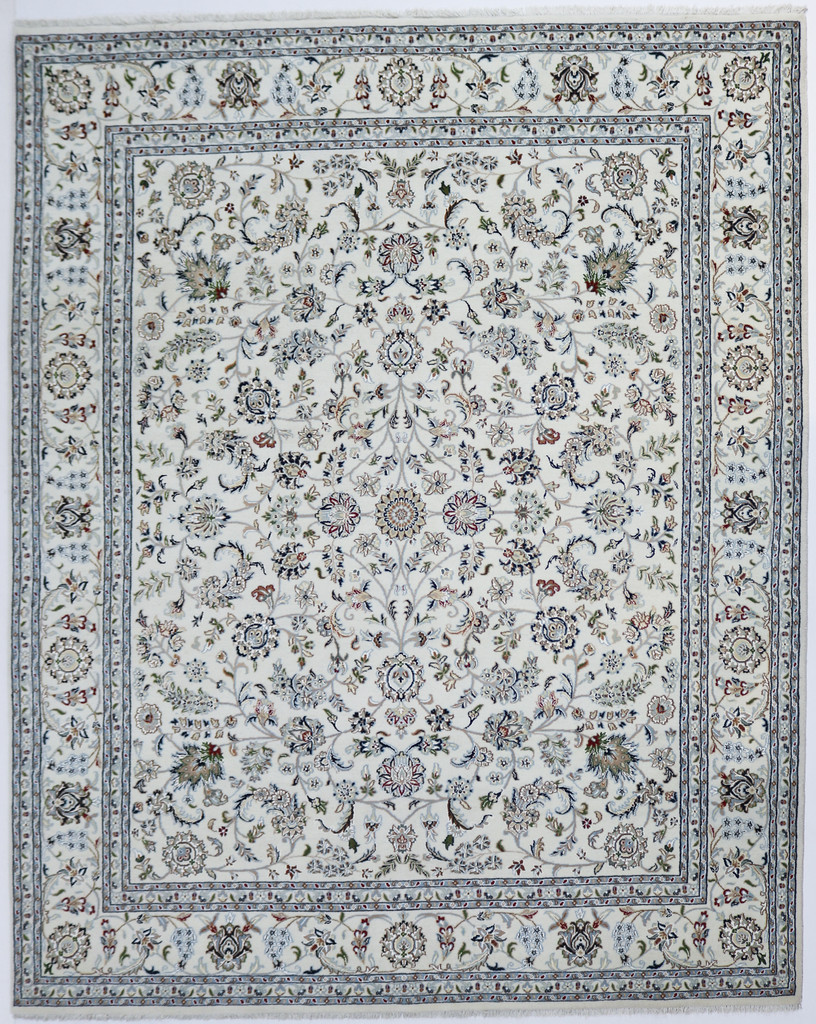  Nain Fine Jaipur Wool Silk Inlay Rug (Ref 21295) 306x238cm