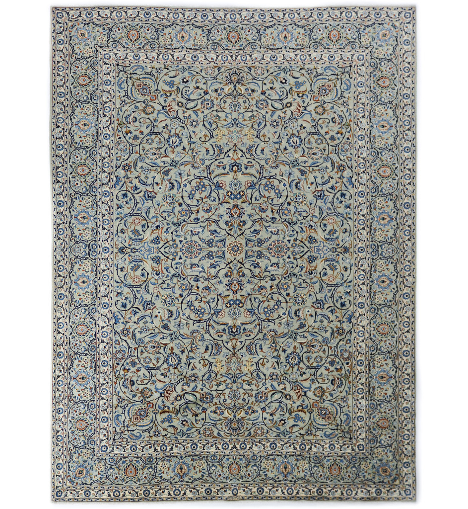 Kashan Fine Pistachio Persian Rug (Ref 3) 390x280cm