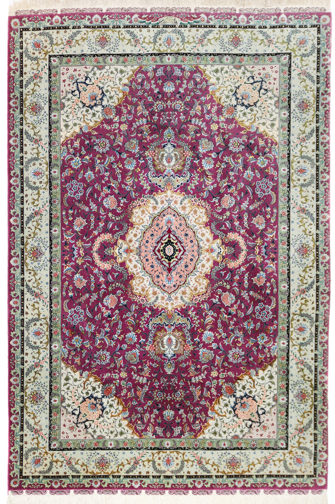 Fine Silk Inlay Tabriz Persian Rug (Ref 18059) 300x200cm