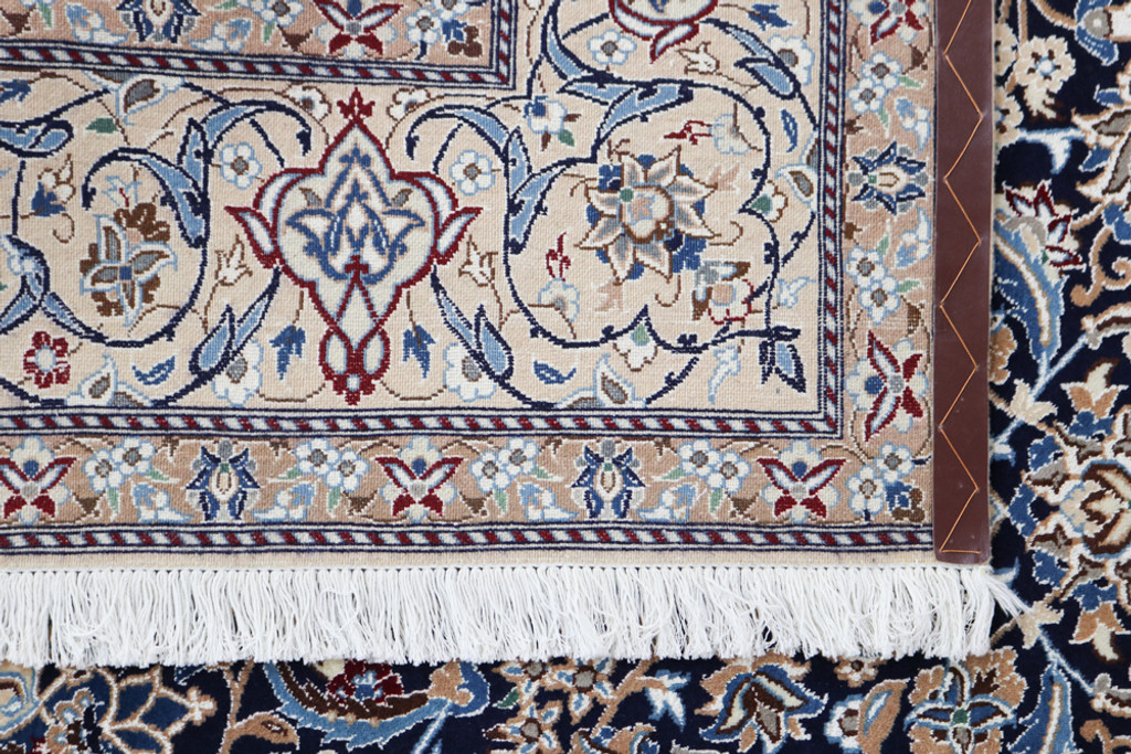 Nain Fine Wool & Silk Inlay 9la Persian Rug (Ref 908) 305x205cm