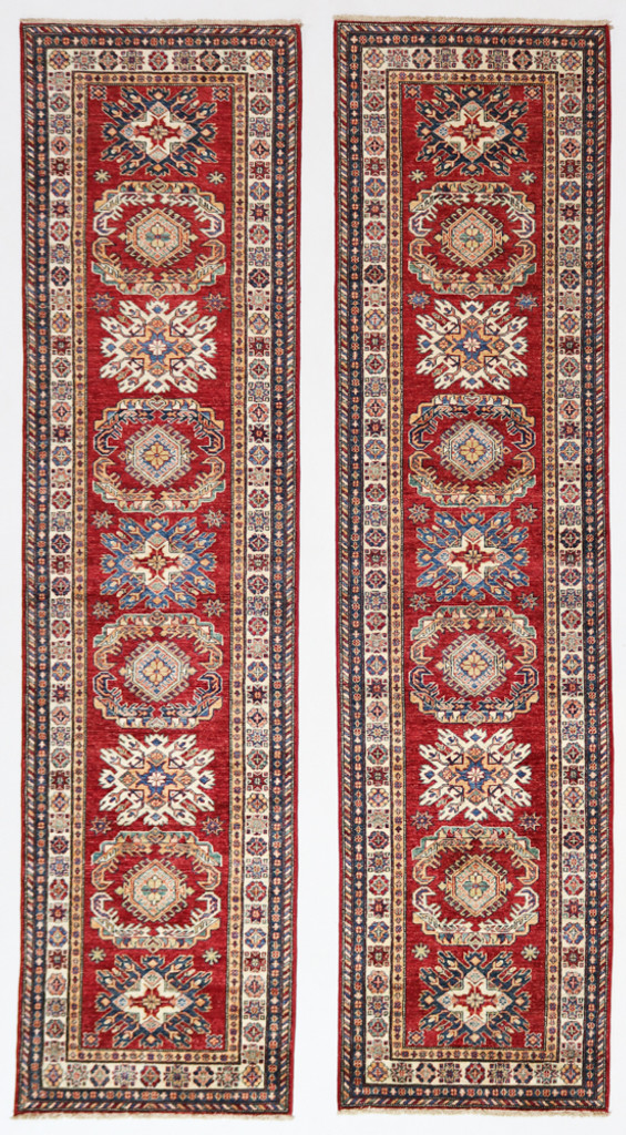 Kazak Pair Fine Veg Dye Runners (Ref 709a) 317x79cm