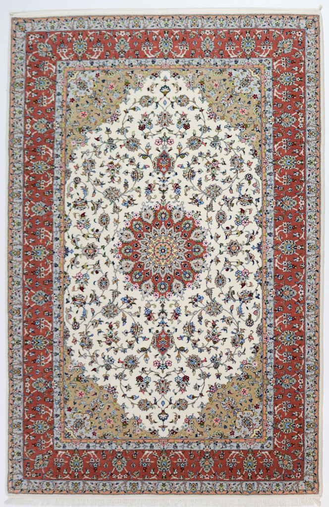 Tabriz Silk Inlay Persian Rug (Ref 313) 300x200cm