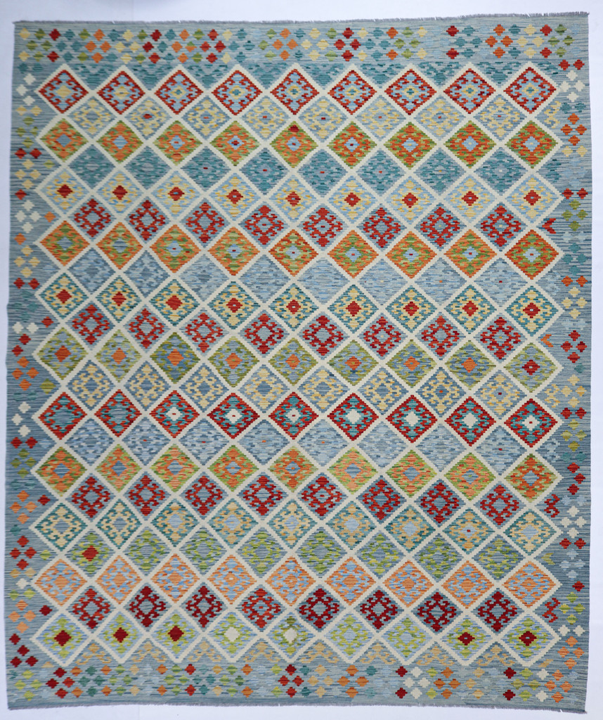  Veg Dye Afghan Kilim Fine (Ref 390) 389x320cm